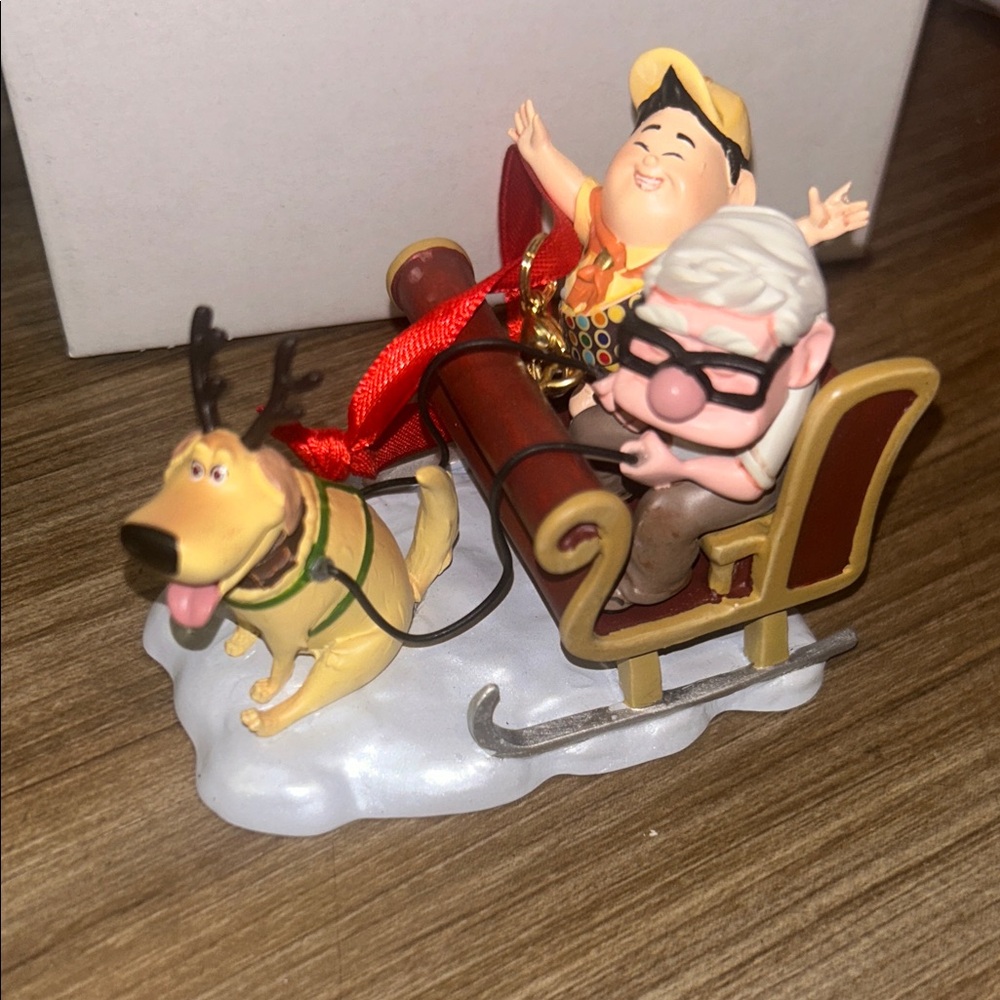 Disney Up Holiday Ornament with Red and Gold Accents